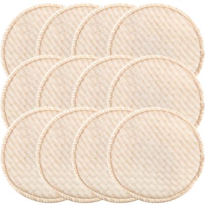 Toyvian 12-Pack Reusable Washable Nursing Pads, Cotton and Polyester, Comfortable and Absorbent