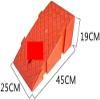 Portable Plastic Ramp, Plastic Curb Ramp, Yellow and Purple, 25 x (40/45) x (16/19) cm (Black, 25 x 45 x 19 cm) view 3