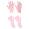 Moisturizing Socks and Gloves, 1 Set, Pink view 1