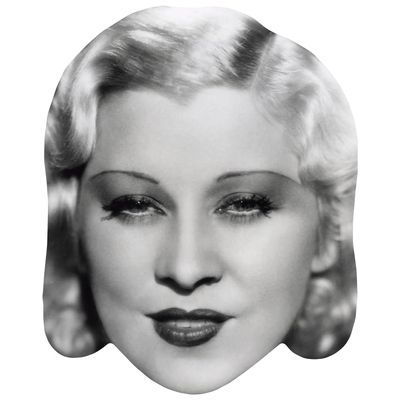 Mary Jane West (1930s) Cardboard Mask