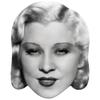 Mary Jane West (1930s) Cardboard Mask view 1