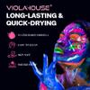 VIOLA HOUSE Neon UV-Reactive Face and Body Paint, Washable, Long-Lasting, Fluorescent Purple, 50 ml/1.69 oz view 3