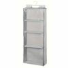 Transparent Hanging Stuffed Animal Storage Organizer with Double-Sided Zipper, Gray view 1