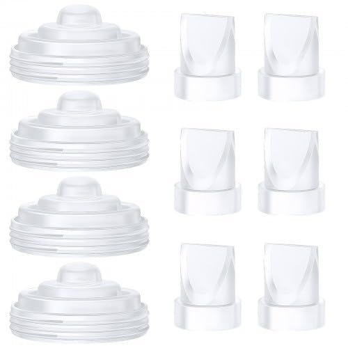 Amexo 10-Piece M5 Breast Pump Replacement Accessories, Duckbill Valves and Silicone Membranes