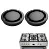 Shurhome 6-Pack Decorative Gas Stove Vent Covers, ABS view 2