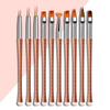 10-Piece Nail Art Brush Set with Spiral Wire Handles view 1
