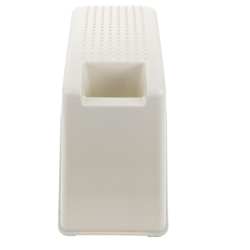 SOESFOUFU Practical Foot Stool for Pedicures, Small White Plastic Stool