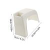 SOESFOUFU Practical Foot Stool for Pedicures, Small White Plastic Stool view 2