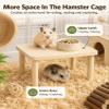 Wooden Hamster Platform on Legs view 2
