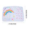 IMIKEYA Newborn Photo Blanket, Skin-Friendly Flannel, White Baby Photo and Sleep Blanket view 2