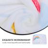 IMIKEYA Newborn Photo Blanket, Skin-Friendly Flannel, White Baby Photo and Sleep Blanket view 3