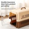 Racocou Plastic Pet Travel Carrier, Gray, 4 kg, 58 x 37 x 37 cm view 4