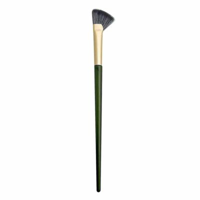 Half-Fan Nose Contour Brush, Angled Makeup Brush, Soft Bristles, for Beginners and Professionals (Black)