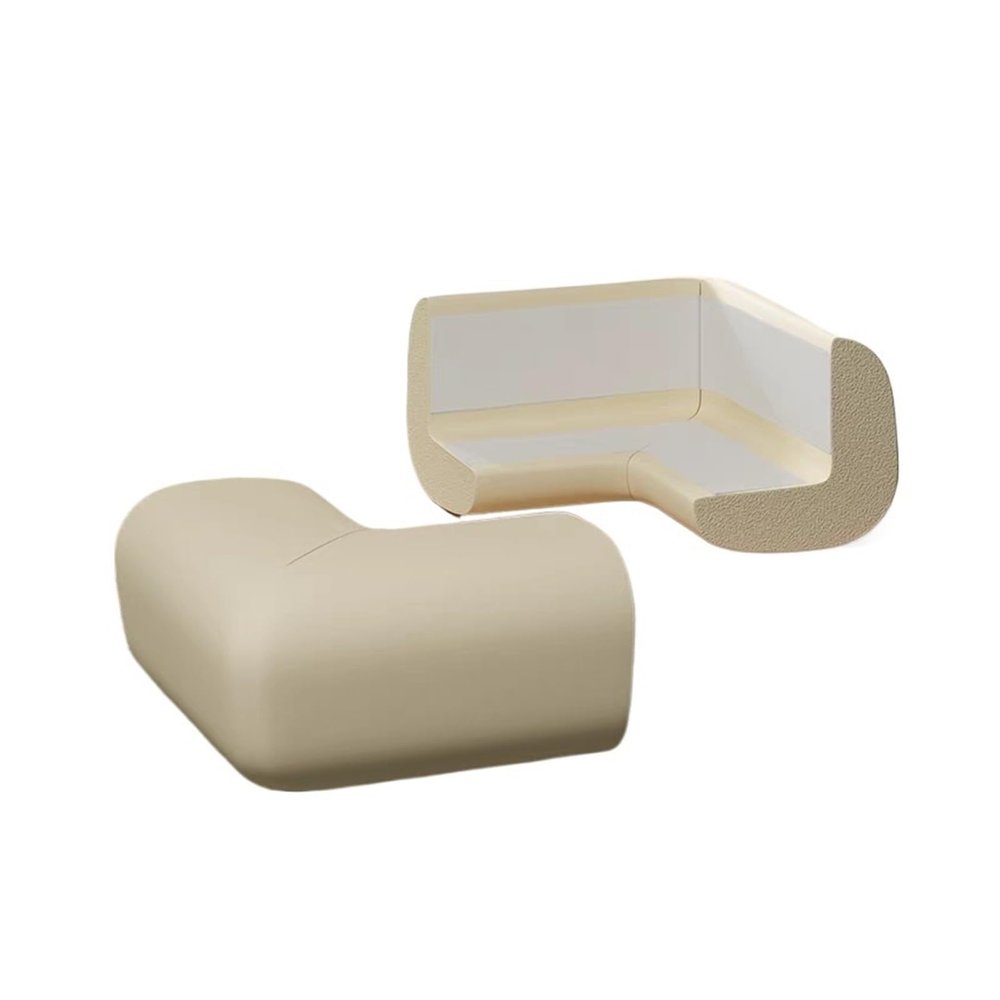 4-Pack Corner Guards for Children's Furniture, Beige