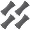 4 Replacement Roller Heads for Electric Foot Files, Black, ABS view 1