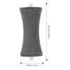 4 Replacement Roller Heads for Electric Foot Files, Black, ABS view 2
