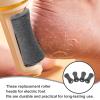 4 Replacement Roller Heads for Electric Foot Files, Black, ABS view 3