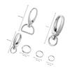 FUOYLOO Zinc Alloy Dog Collar Clips with Wear- and Rust-Resistant Rings, Round Pet Tag Clips for Dog and Cat Collars view 2