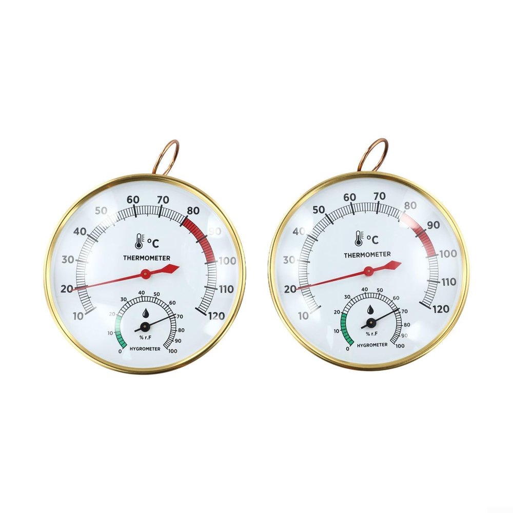 Sauna Thermometer & Hygrometer (2 Pack)