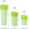 Cosmetic Jars, 10 Plastic Storage Containers with Inner Inserts, 1.7 oz, Black, with 5 Spatulas view 2