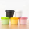 Cosmetic Jars, 10 Plastic Storage Containers with Inner Inserts, 1.7 oz, Black, with 5 Spatulas view 3