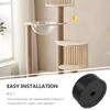 Replacement Plugs for Cat Trees, 2-Piece, Black Plastic view 3