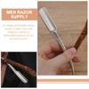 Foldable Stainless Steel Razor Holder for Precise Shaving view 3