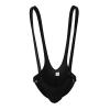 Men's Sexy Jockstrap Bodysuit, Stretch Thong, Black, XL view 3