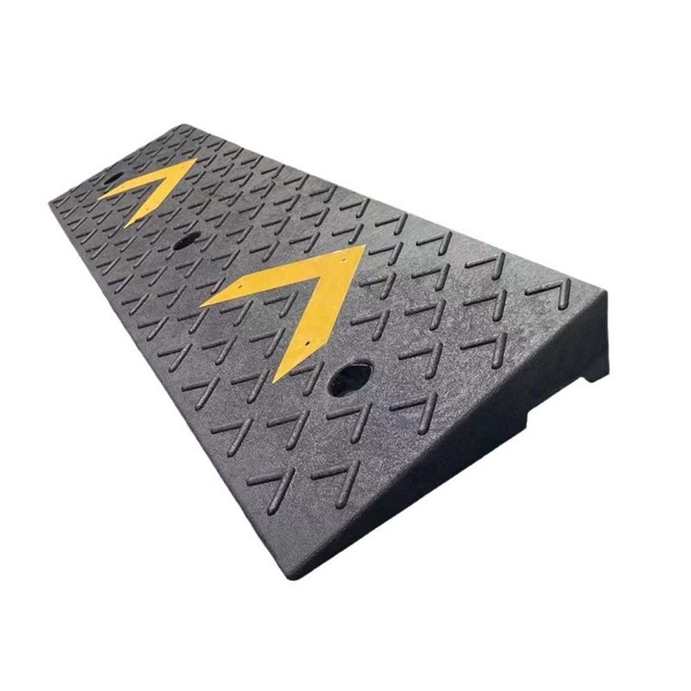 Household Step Ramp Mat for Curbs and Speed Bumps, 100 × 30 × 13 cm