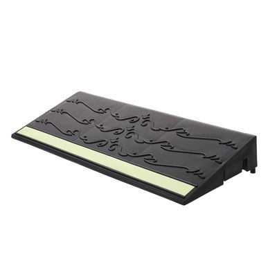 KICHOUSE Non-Slip Rubber Ramp for Wheelchairs and Robot Vacuums, Black