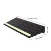 KICHOUSE Non-Slip Rubber Ramp for Wheelchairs and Robot Vacuums, Black view 2