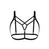Sexy Hollow Bandage Elastic Cage Bra Women's Top (Black, S) view 1