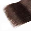 Lakaisa Straight Chocolate Brown Human Hair Weave Bundles, 2 x 16 in, Unprocessed Virgin Hair view 3