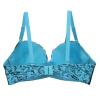Generic Women's Sexy Lace Underwire Bra with Front Buttons, Shaping Cups, Adjustable Straps, Purple, 95F view 4