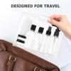 HEATSHAKING Refillable PET Travel Bottle Set with Leak-Proof, Drip-Free Containers and Storage Bag view 3