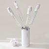 2026 Versatile Travel Dispenser for Personal Care Products, Refillable Container with Integrated Scale, White A view 2