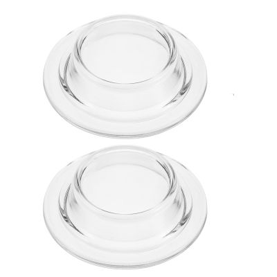 Holibanna 2-Piece Replacement Glass Warmer, Round, 11.9 cm
