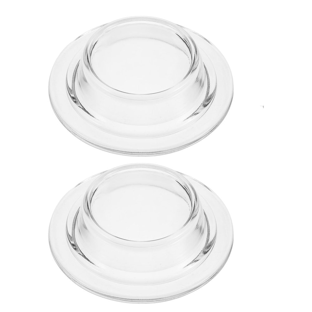 Holibanna 2-Piece Replacement Glass Warmer, Round, 11.9 cm