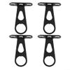 4-Piece Metal Mounting Set for E-Bike and Mountain Bike with Basket and Light Holder (Silver) view 2