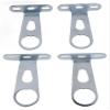 4-Piece Metal Mounting Set for E-Bike and Mountain Bike with Basket and Light Holder (Silver) view 3