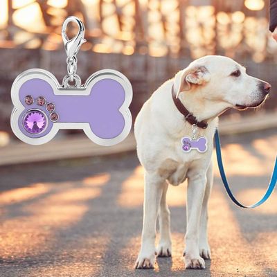 Cryfokt Pet ID Tag with Engraving in Bone Shape