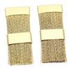 TIKATARER Nail Art Bit Cleaning Brushes, Gold Copper Wire, 6 cm, 2-Pack view 2