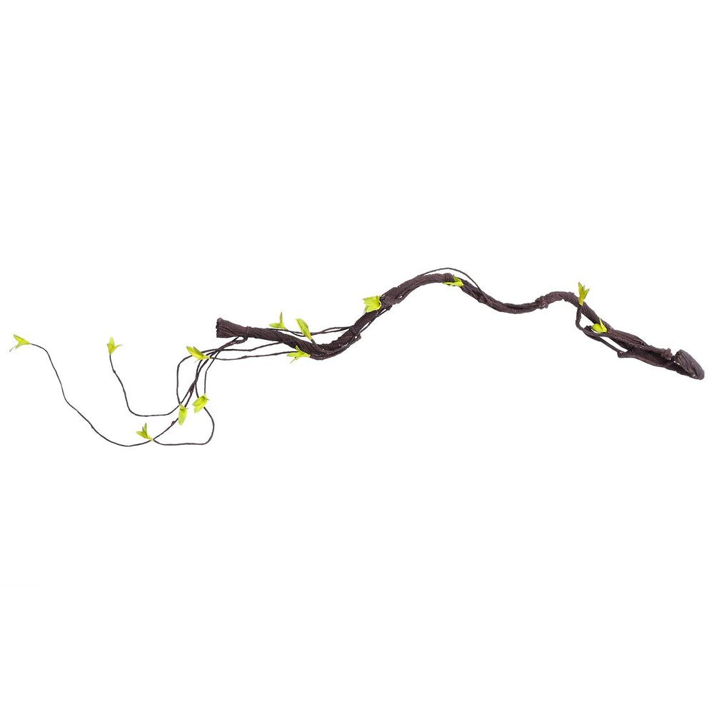 EXAOMBLE Artificial Plastic Rattan Vine, Realistic Flexible Climbing Plant for Terrariums and Cages