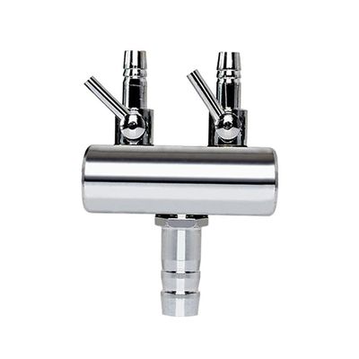 rongweiwang Aquarium Pump Air Distributor, 2-Way, Silver