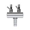 rongweiwang Aquarium Pump Air Distributor, 2-Way, Silver view 3