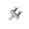 rongweiwang Aquarium Pump Air Distributor, 2-Way, Silver view 4
