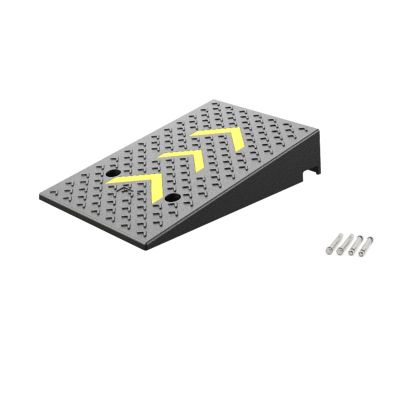 Rubber and Plastic Curb Ramps, Vehicle Threshold Ramps, Triangular Mats (50 × 100 × 23 cm)