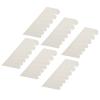 Riuulity Self-Adhesive Silk Nail Wraps, Transparent, White, 6 Pieces view 1