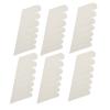 Riuulity Self-Adhesive Silk Nail Wraps, Transparent, White, 6 Pieces view 3