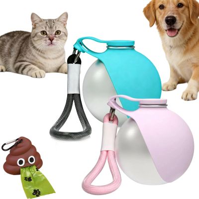 2-in-1 Travel Water Bottle for Dogs, Leakproof Stainless Steel Bottle with Silicone Bowl (2PC-H)